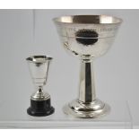 TWO ART DECO TROPHIES one bearing hallmarks