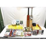 A LARGE COLLECTION OF CRICKETING MEMORABILIA and related items, to include a run of Wisden's from