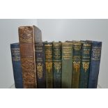 A COLLECTION OF LEATHER AND CLOTH BOUND VOLUMES to include; "The World Classics" Moby Dick