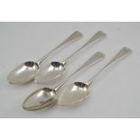GEORGE SMITH AND WILLIAM FEARN A PAIR OF GEORGE III SILVER TABLE SPOONS, London 1721, together