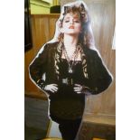 A LIFE SIZED PHOTOGRAPHIC CUT OUT OF MADONNA