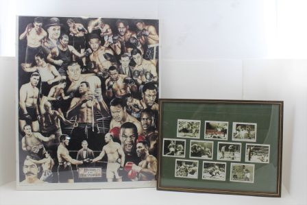 AFTER ROB LARSON "History of the Heavyweights" (Boxing) limited edition print, 940 of 1000, signed