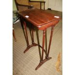 A REGENCY PERIOD MAHOGANY RECTANGULAR TOPPED OCCASIONAL TABLE (part of an original nest)