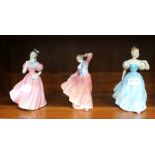 THREE VARIOUS ROYAL DOULTON LADIES