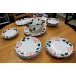 A GOOD SELECTION OF VILLEROY & BOCH WILD ROSE PATTERNED TABLEWARES to include soup tureen and cover