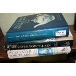 THREE HARDBACK ANTIQUE REFERENCE BOOKS on Worcester porcelain