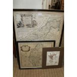 THREE VARIOUS VINTAGE MAPS