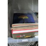 A BOX CONTAINING A SELECTION OF PRINTED MATTER, to include antiques reference books