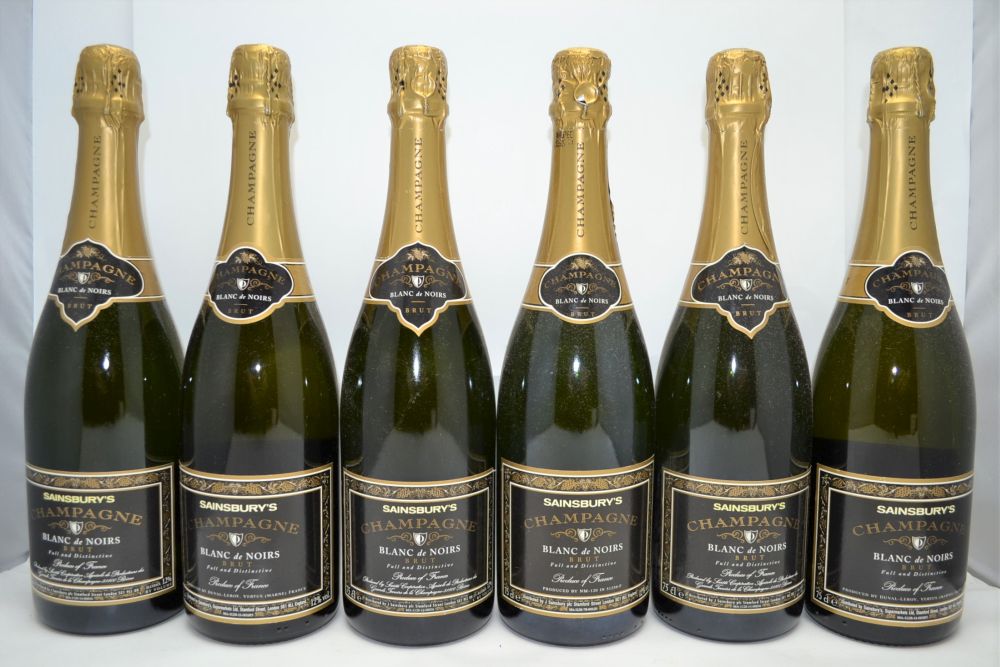 CHAMPAGNE DUVAL LEROY "BLANC DE NOIRS" NV Sainsbury's Selection, 6 bottles