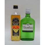 GORDON'S GIN 1 x 35cl bottle BLACKBUSH IRISH WHISKEY 40% vol., 1 x 37.5cl bottle (2)