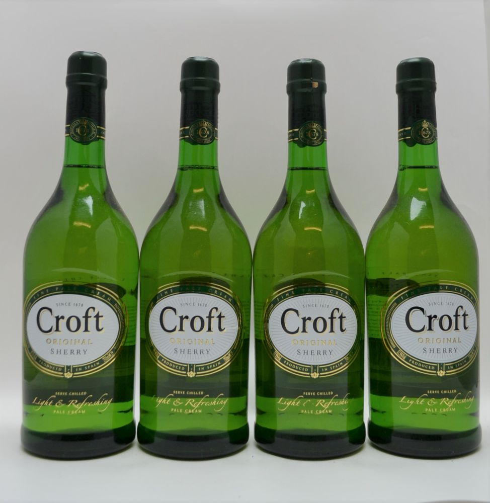 CROFT ORIGINAL Pale Cream Sherry, 4 bottles
