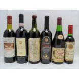 SIX BOTTLES OF VARIOUS WINES; Barolo 2000 Terredavino Castelmarco Montelpulciano d'Abruzzo Chateau