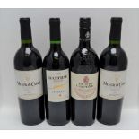 MIXED FRENCH RED WINES; Mouton Cadet 2002 Baron Philippe de Rothschild, 2 bottles LOUIS DE