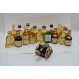 A COLLECTION OF MINIATURE SCOTCH WHISKIES; Bells, Famous Grouse, The Jacobite, Teachers, also to