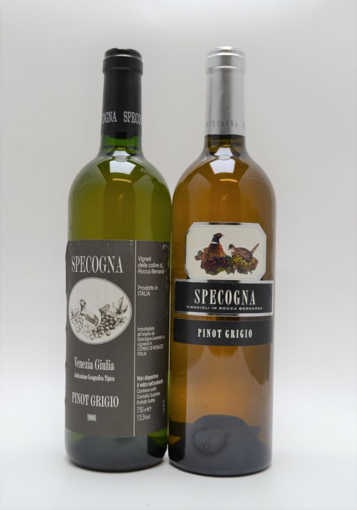 SPECOGNA Pinot Grigio 2010, 1 bottle SPECOGNA Venezia Giulia 2006, 1 bottle (2)