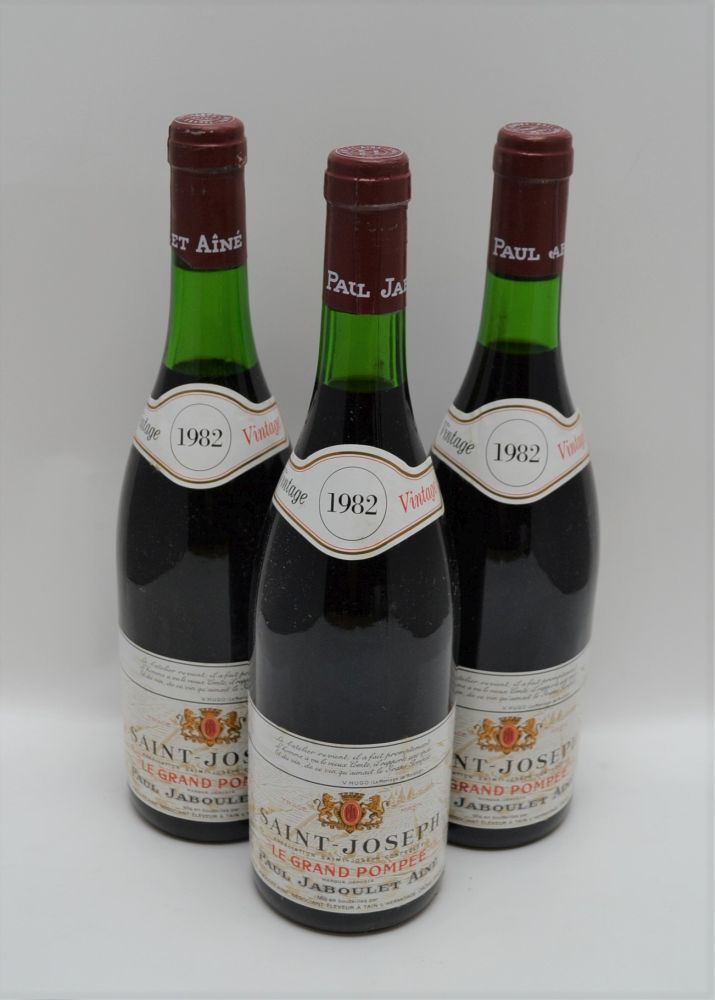 LE GRAND POMPEE SAINT-JOSEPH 1982 Paul Jaboulet, 3 bottles