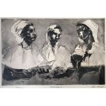 VAN ELLIOTT (b. 1924) Framed, signed, numbered 38/250 and titled, 'Spirituals' in pencil to