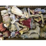 A box of various figurines.