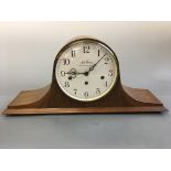 A Seth Thomas Westminster chime mantel clock. Height 24cm.
