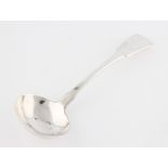A William IV silver ladle, hallmarked London 1830, length approx. 18cm.