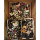 A box of costume jewellery.