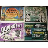 Ten 1950s movie posters; ‘Hell Ship Mutiny’, ‘Sabu and the Magic Ring’, ‘Yankee Pasha’, ‘