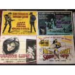 Ten 1950s movie posters; ‘Last Train from Gun Hill’, ‘Crime and Punishment USA’, ‘Young Lips’, ‘