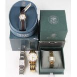 Four ladies Citizen wrist watches, three being Eco-Drive and two being boxed.