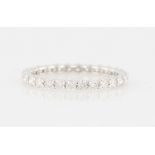 *A diamond full eternity ring, set with 28 round brilliant cut diamonds, total diamond weight