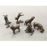 Art in Bronze Richard Cooper & Company limited edition 488 three little lambs and 553 three little