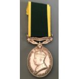 The Efficiency Medal, belonging to T.85676 Sjt J.R. Mudie. R.A.S.C.