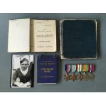 RAF items belonging to 1000309 Stanley Walker, including jacket with ribbons, World War Two medals