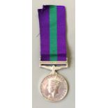 A George VI Campaign Service Medal, with Palestine 1945-48 clasp, belonging to 19115251 TP R.P.