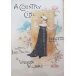 An original framed, glazed watercolour on paper of the poster for Warwick William's play A Country