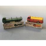 Dinky Toys 905 Foden Flat Truck with chains and 991 A.E.C. Tanker, both in boxes.