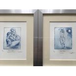 MARGARET RHODES. Two framed, signed in pencil, titled ‘Swan Lake: The Swan’, and ‘Swan Lake: Swan