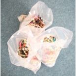 Three bags of costume jewellery