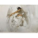 WILLIAM RUSSELL FLINT. Five framed prints, one limited edition 215/650 depicting female reading