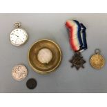 A 1914-15 Star belonging to 1966 Pte G.W. Beech R.A.M.C. and First World War Medal belonging to 2684