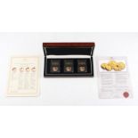 A boxed 2016 Year of The Three Kings Anniversary full sovereign coin set, numbered 054/327, with