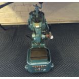 A Herbert -B- blue painted pillar drill.