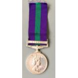 A Queen Elizabeth II Campaign Service Medal, with Cyprus clasp, belonging to 23336993 Spr. R. M.