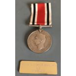 Special Constabulary medal, belonging to LS William H. Neale.