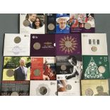 Collection of The Royal Mint Commemorative and Anniversary coins to include Shine Through The