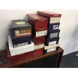 A selection of boxed ladies shoes to include Ralph Lauren, Salvatore Ferragamo and Bologna &