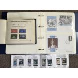Thematic collection on Royal Family stamps (6 volumes) and World War 2 stamps (1 volume) to