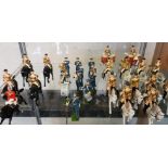 Twenty-nine Britains toy Soldiers cavalry figures.