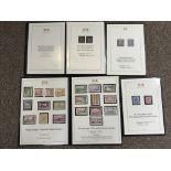 Four Werrinton and Byrne presentation stamp folders including Australia 1940 essat, 1d black and