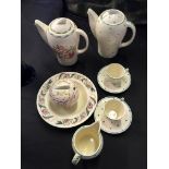 A group of Suzi Cooper ware to include coffee pots, cream jug etc.