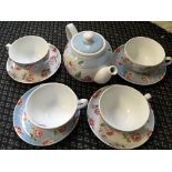 A Cath Kidston tea set, 9 pieces in total.